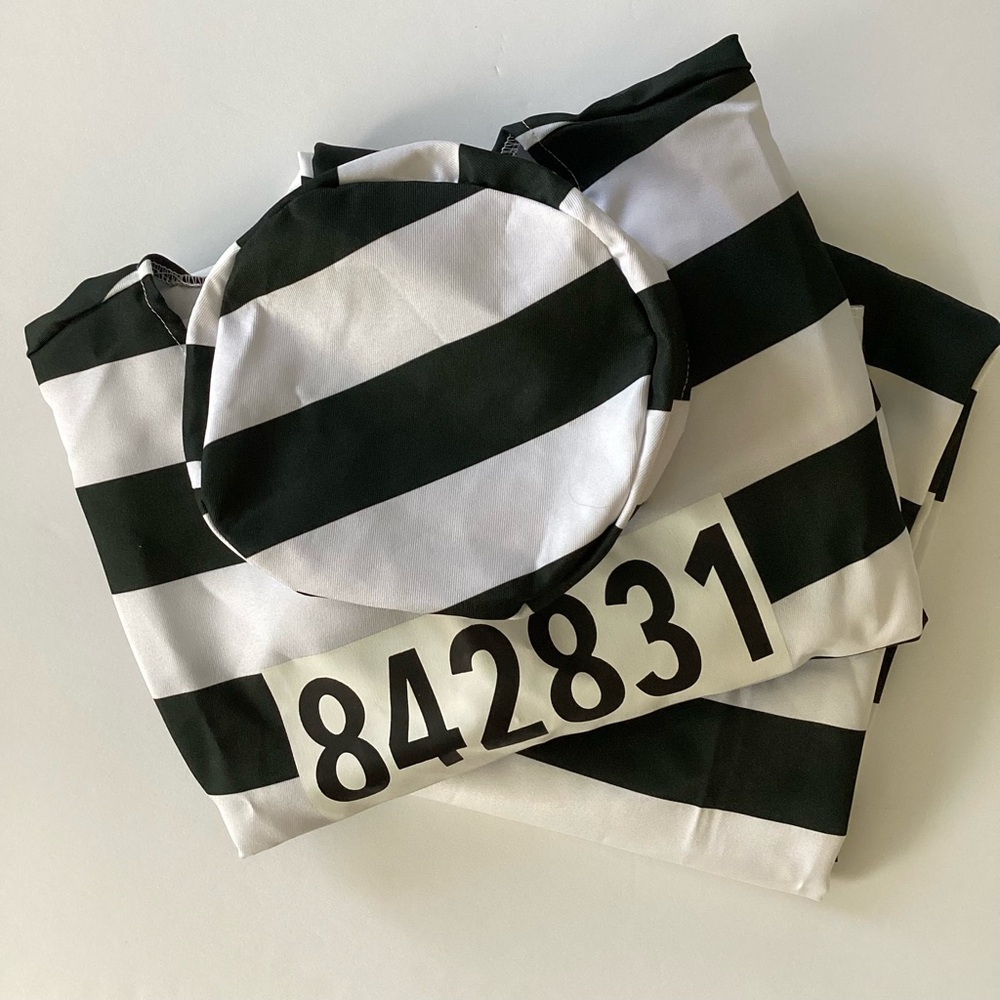 Spirit Men’s Jailbird Costume Size Large/X-Large - Picture 12 of 12